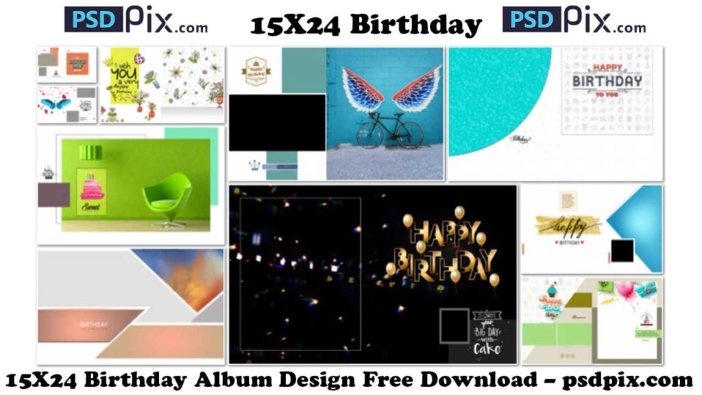 15X24 Birthday Album Design