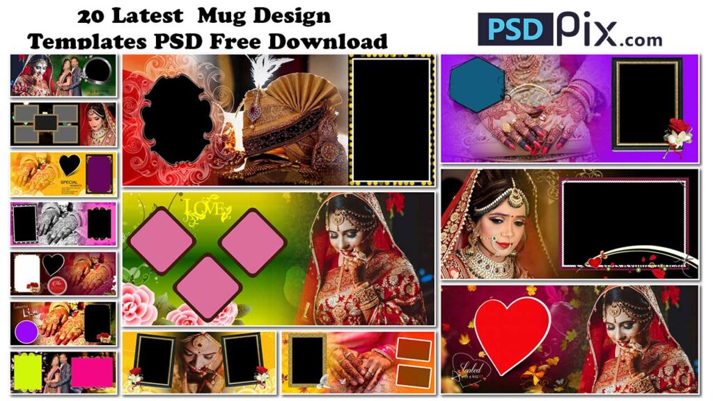 Mug Design Templates PSD for Free Download