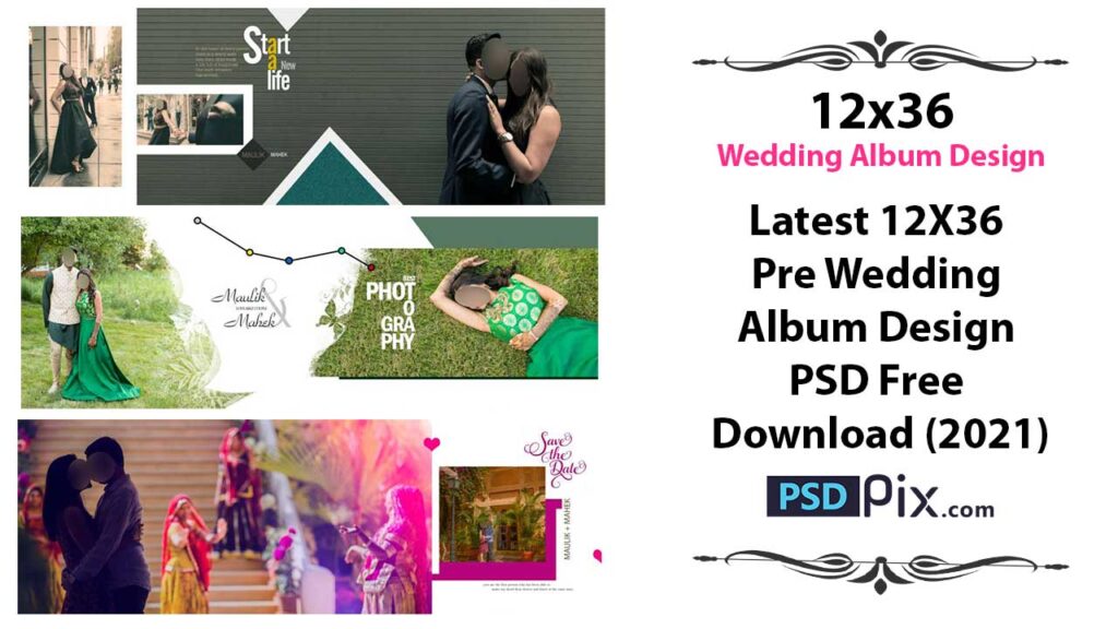 12X36 Pre Wedding Album Design Free Download