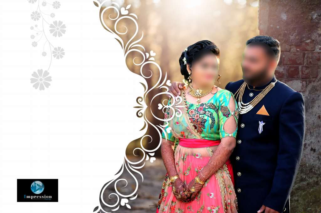 Wedding Album Cover Page Design PSD 12X18