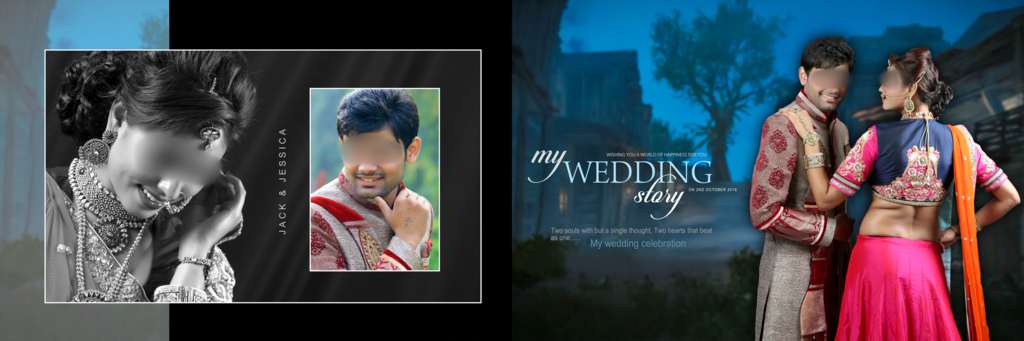 Wedding Album Cover Page Design PSD Free Download 12X36 (2020)