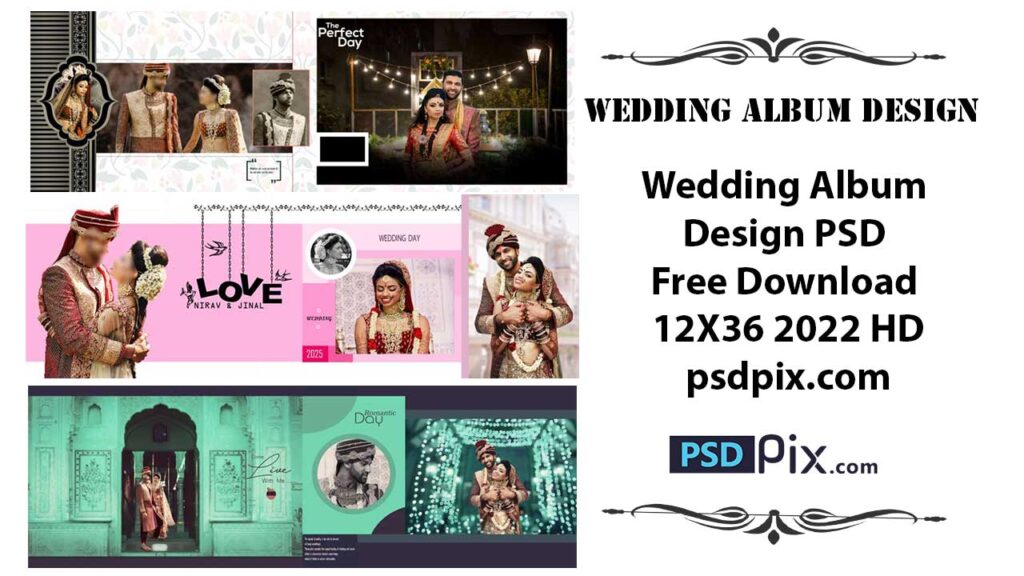 Wedding Album Design PSD Free Download 12X36 2022 HD