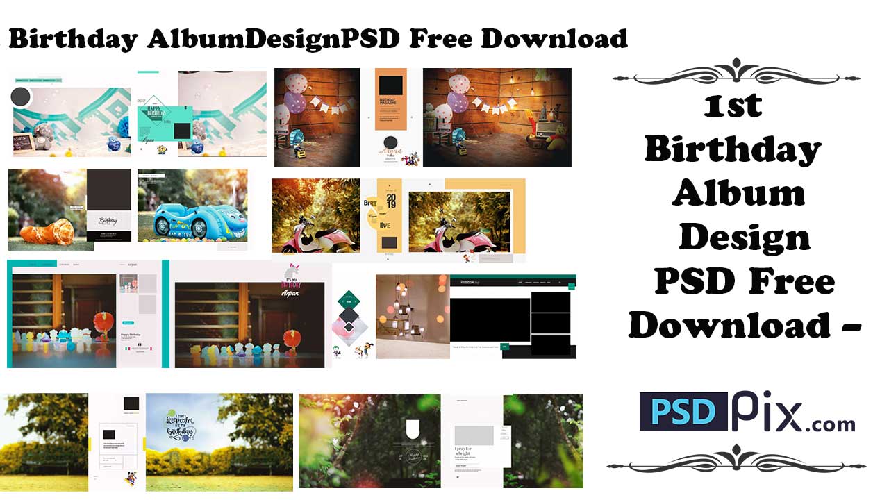 1st-Birthday-Album-Design-PSD-Free-Download-– 