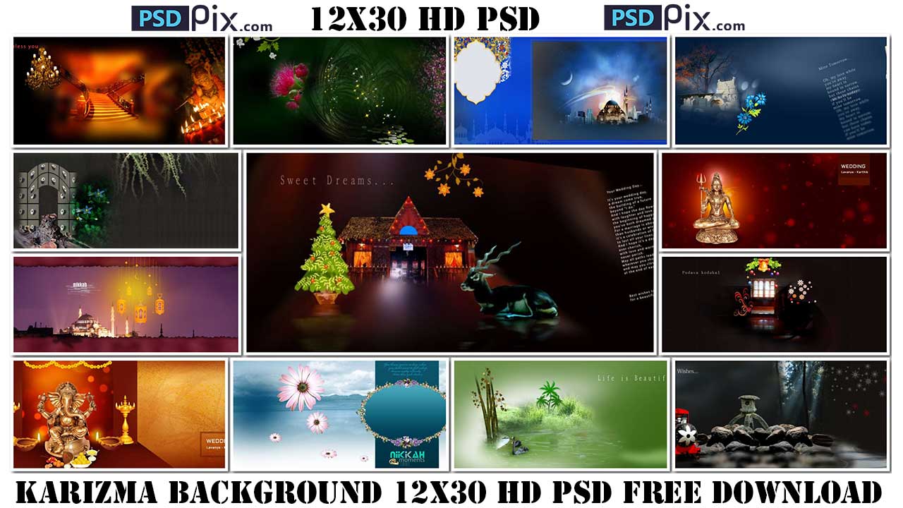 Karizma Background 12X30 HD PSD Free Download –  