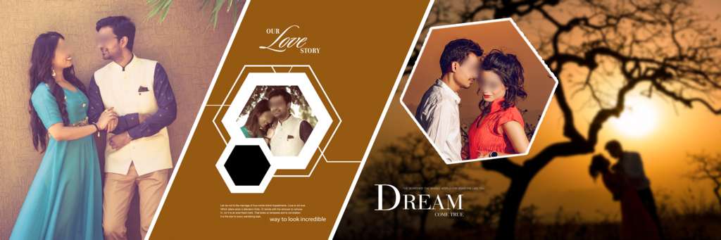 Pre Wedding Album Design PSD Free Download 