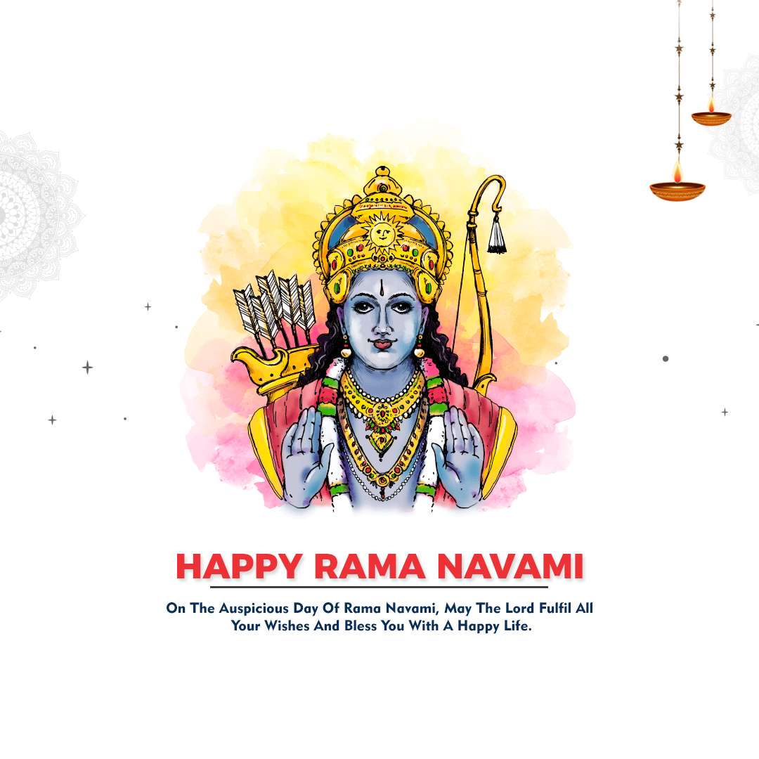 Happy Ram Navami HD Images, Wishes, Greetings, and Status.