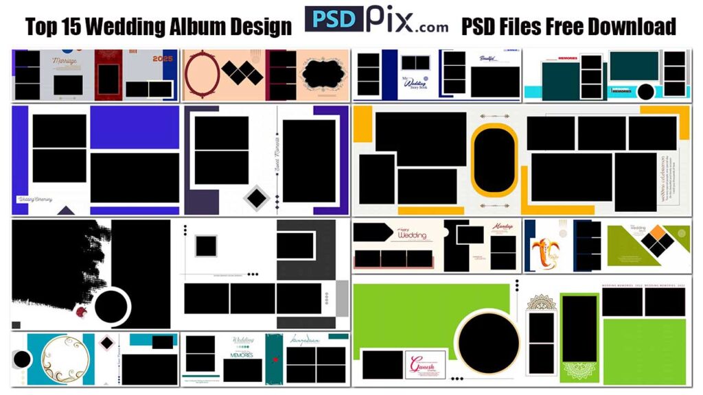 Wedding Album Design PSD Files Free Download 