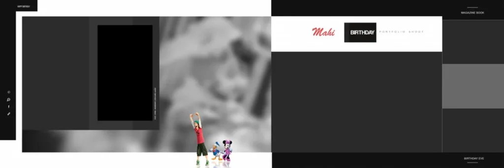 12X36 Birthday Album PSD