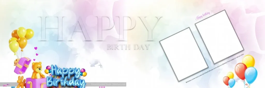 12X36 Birthday Album PSD