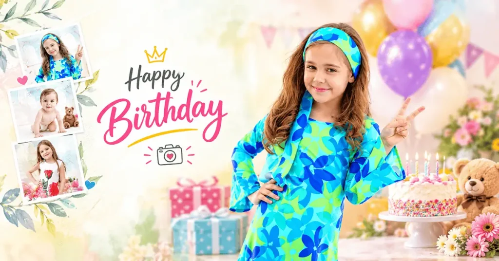 Birthday Album Design PSD