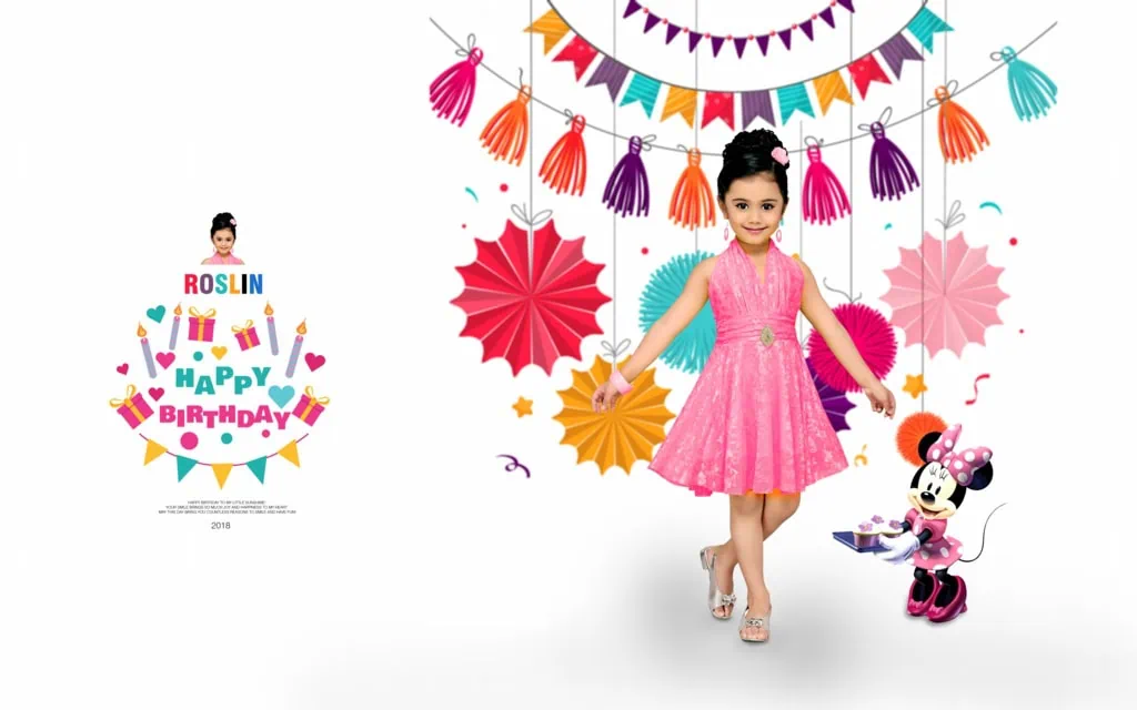 Birthday Album Design PSD