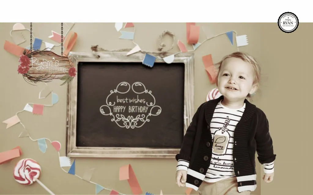 Birthday Album Design PSD