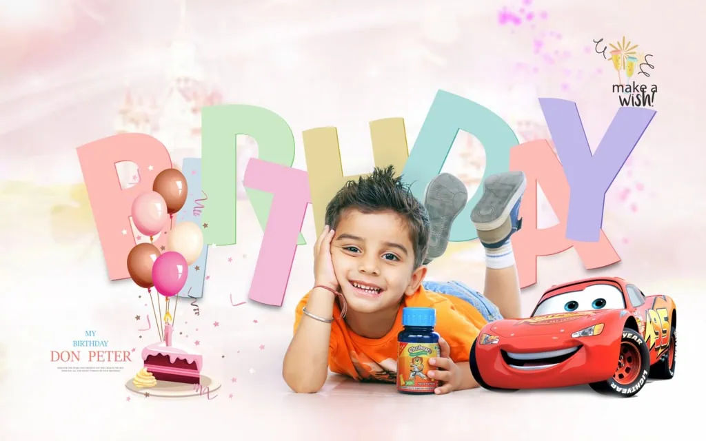 Birthday Album Design PSD
