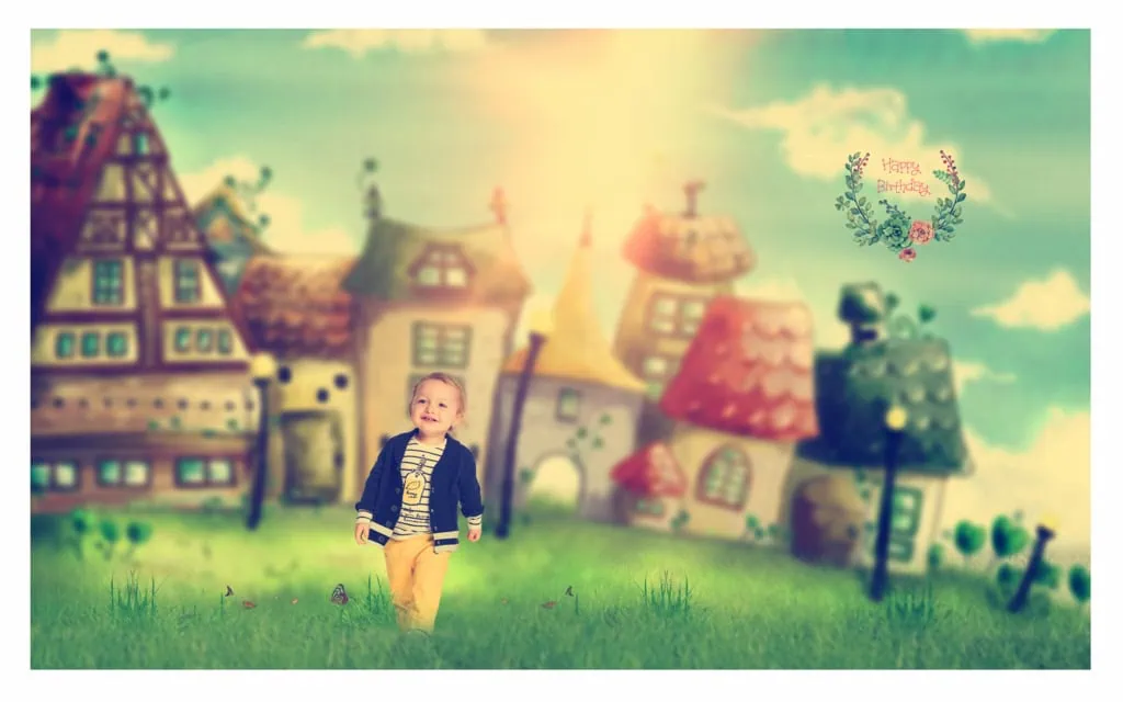 Birthday Album Design PSD