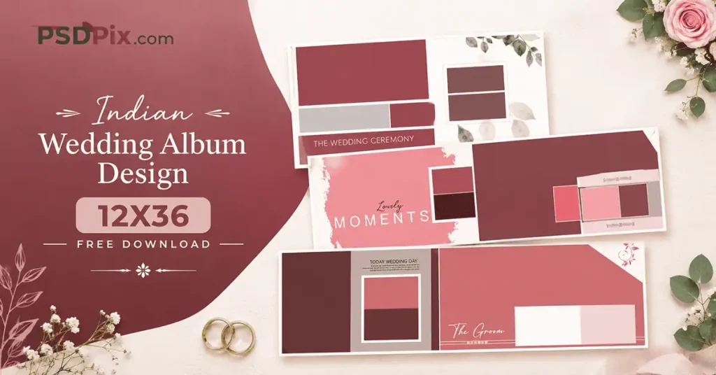 Indian Wedding Album Design 12X36