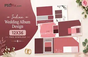 Indian Wedding Album Design 12X36